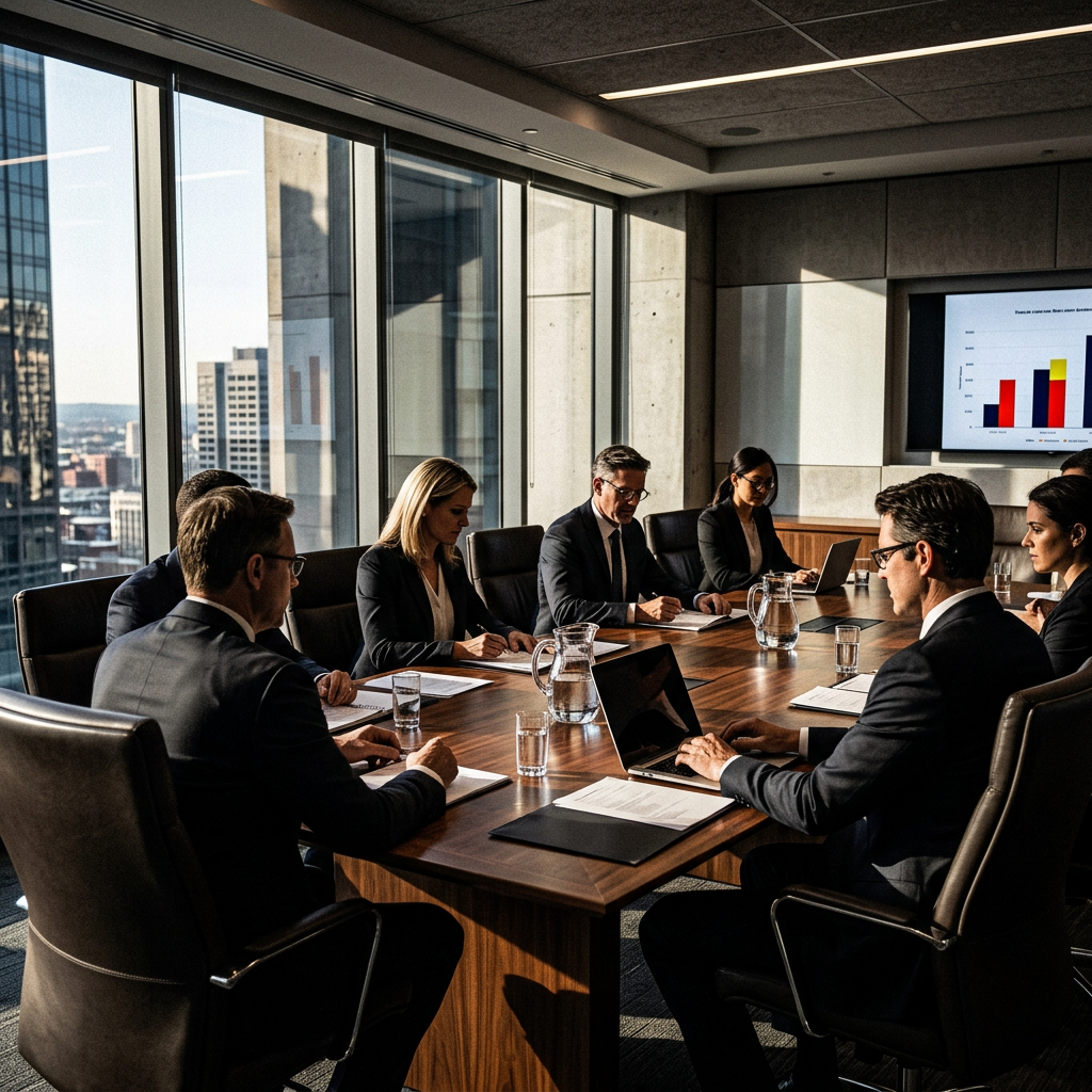 Increase contrast for conference table scene