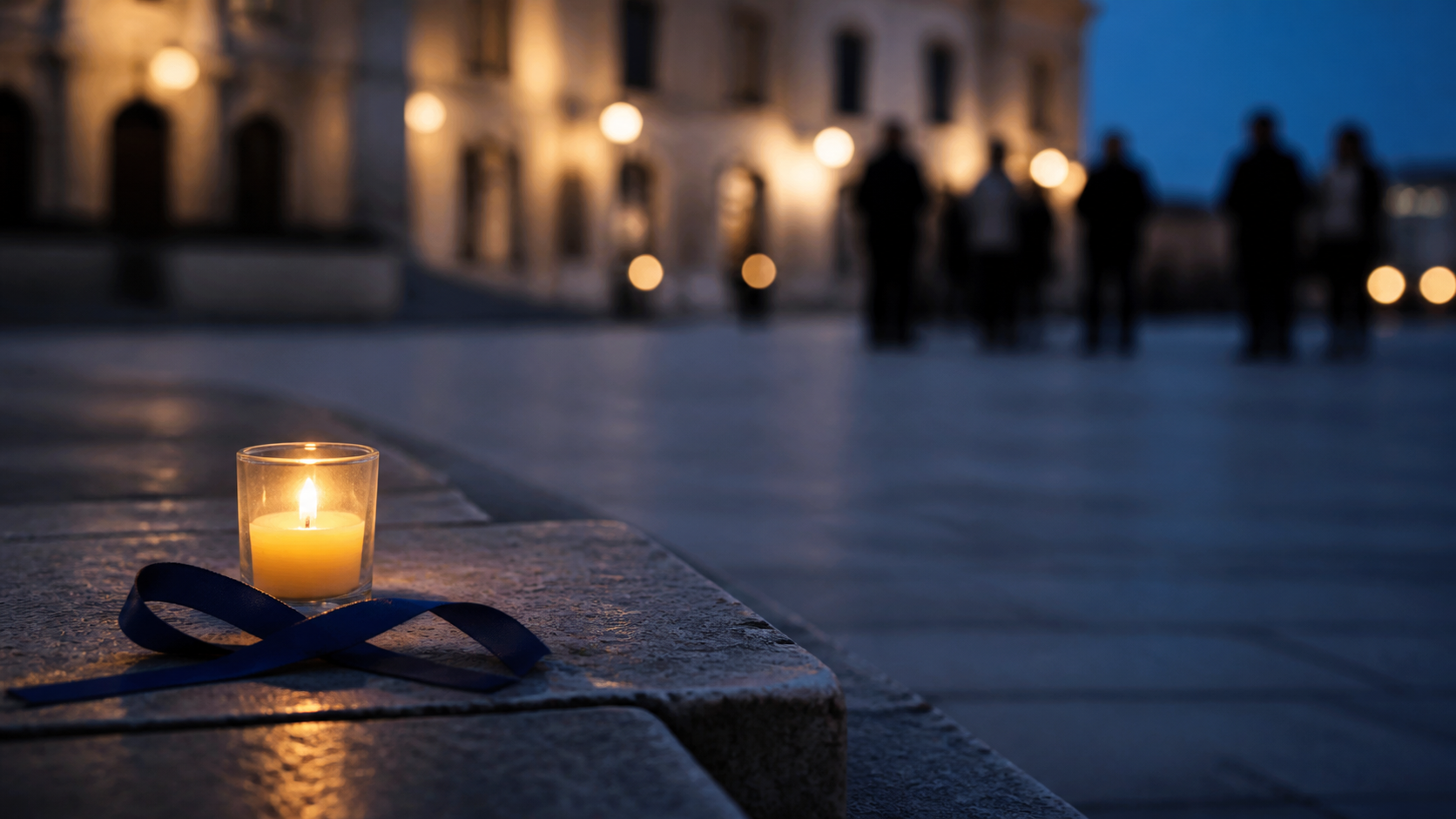 Memorial candle symbolizing global vigilance against antisemitism
